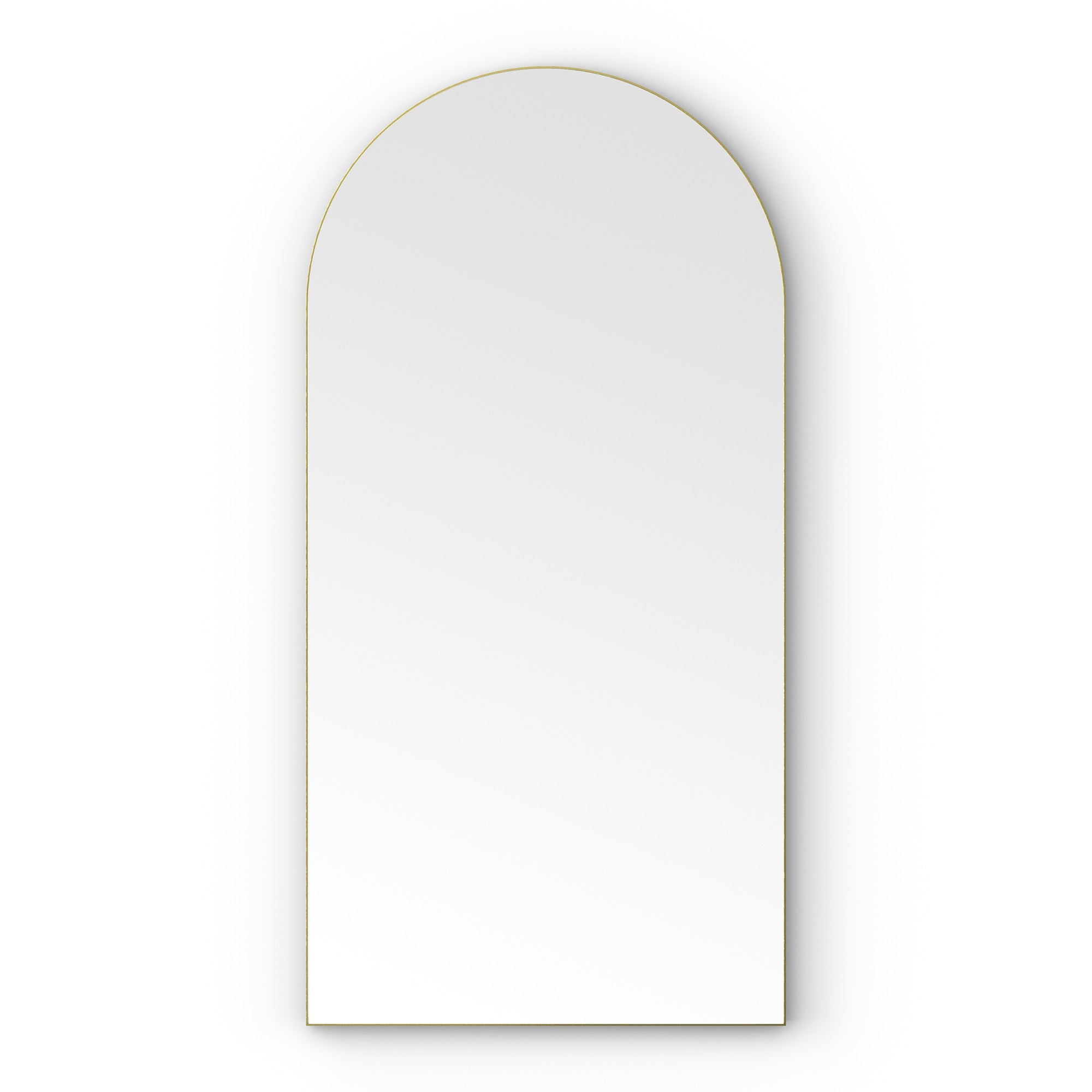 shore arch bathroom mirror 50x100 brushed brass