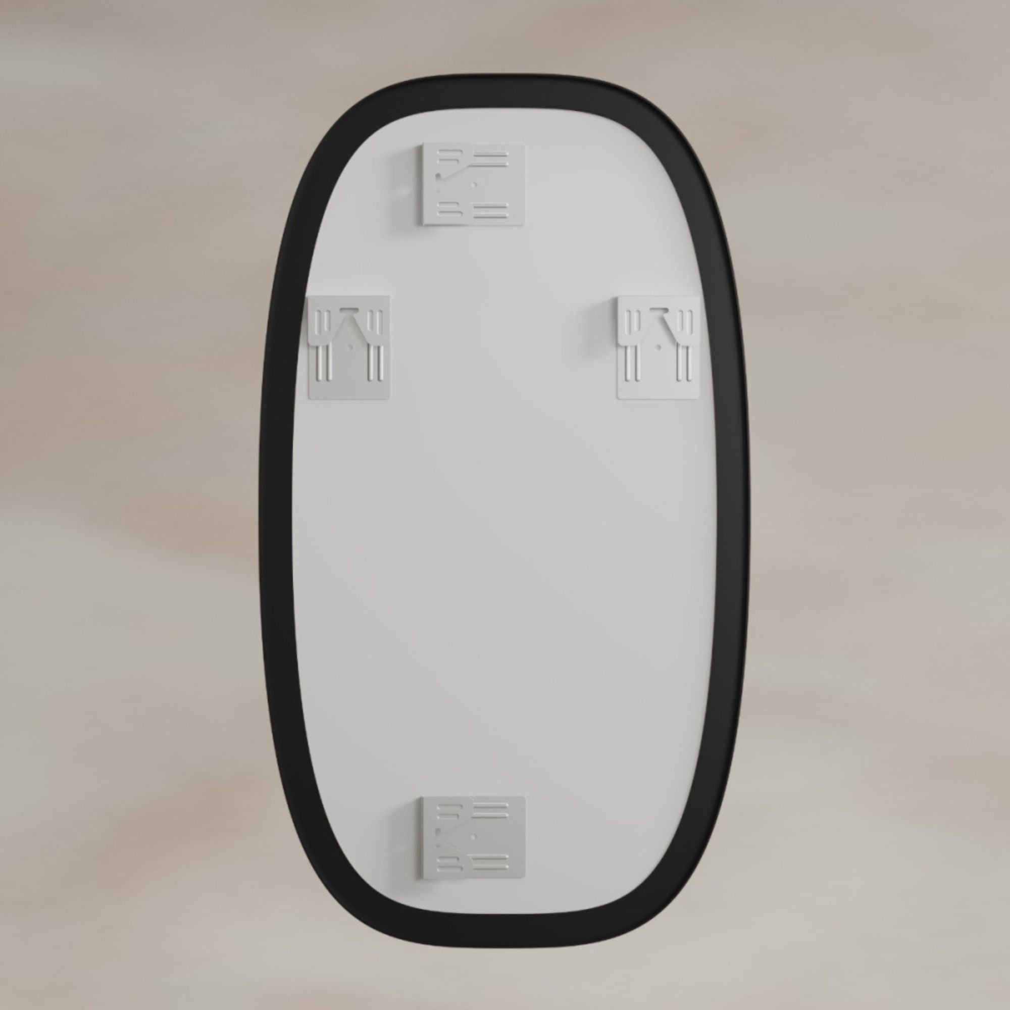 Shore Barrel Bathroom Mirror Matt Black