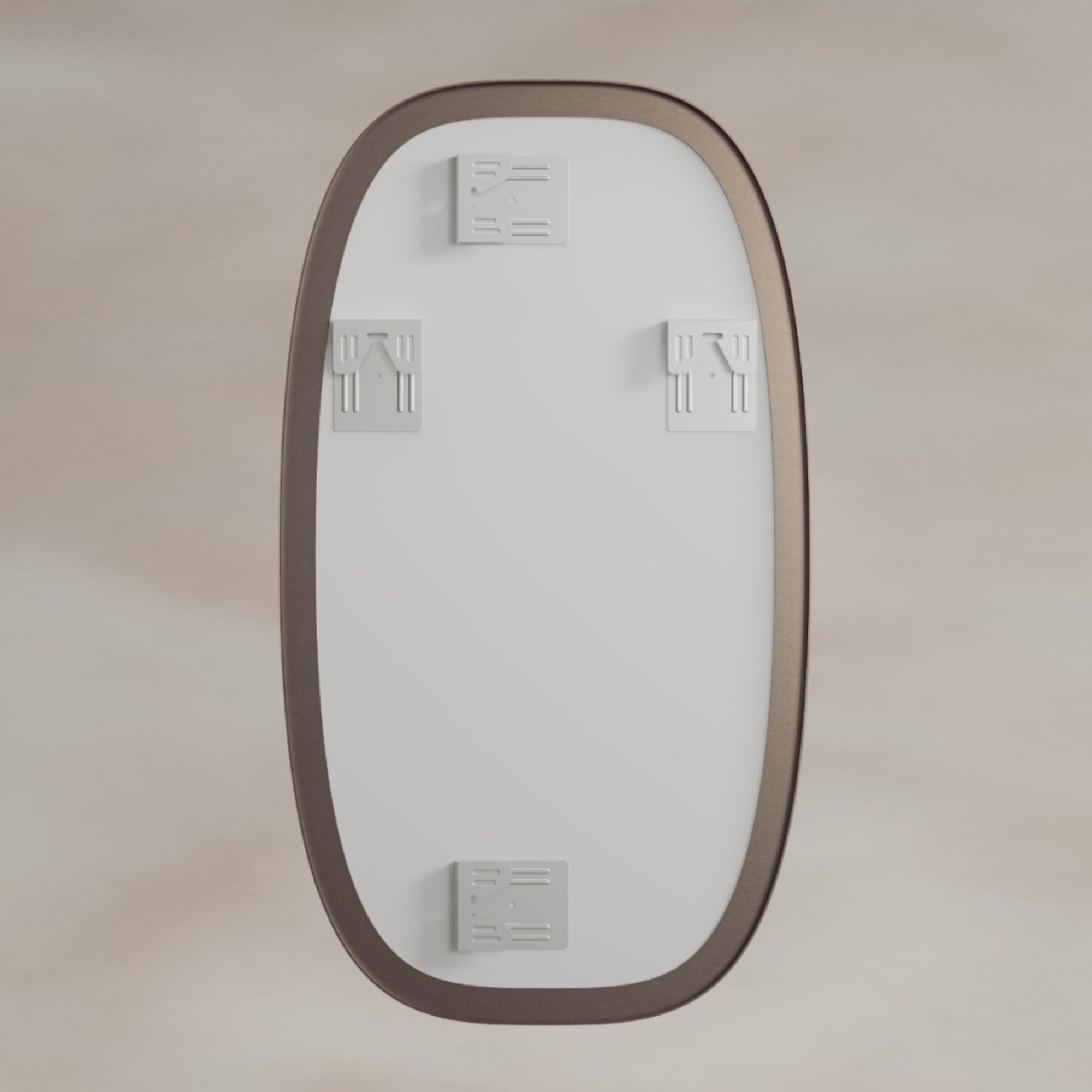 Shore Barrel Bathroom Mirror Brushed Bronze