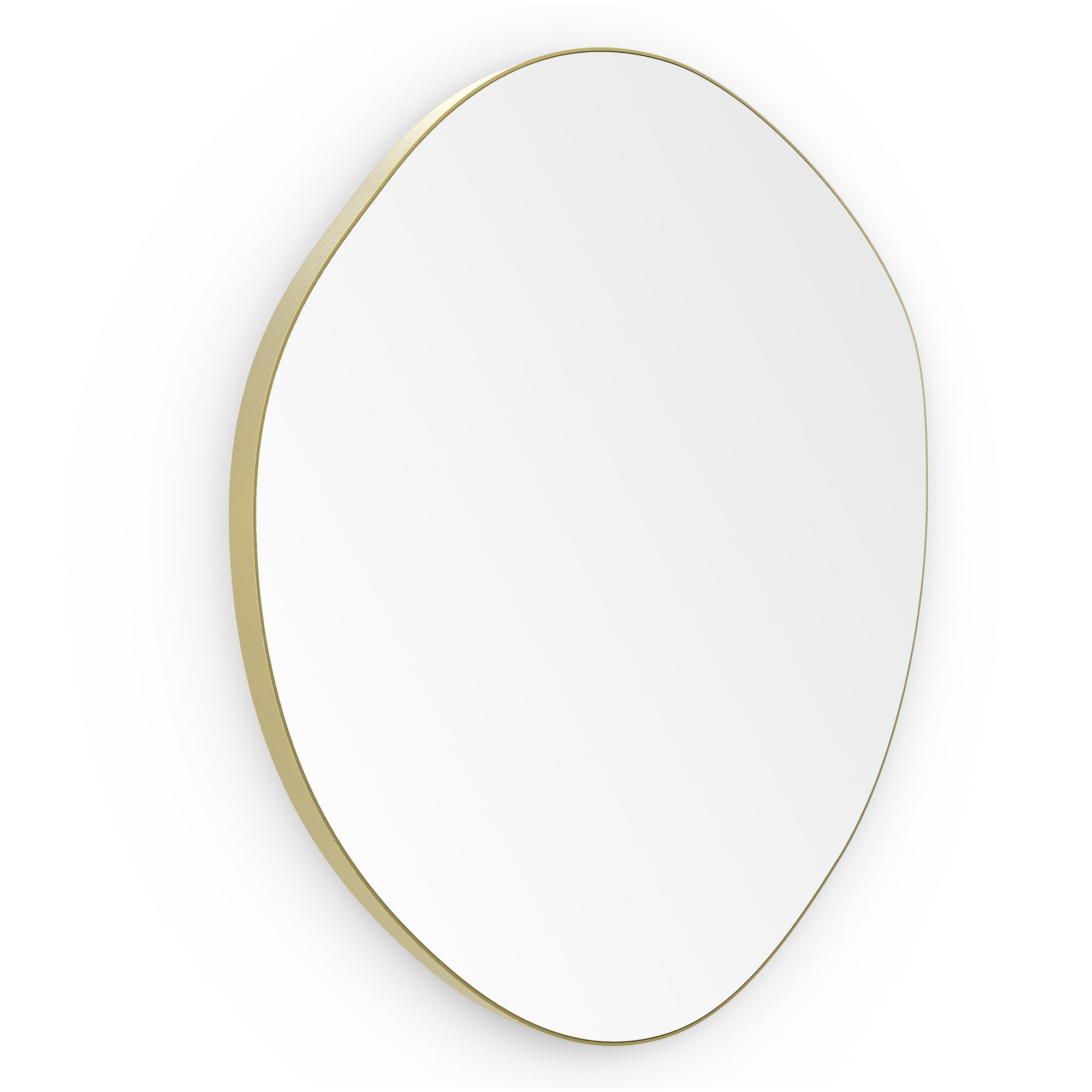 shore organic bathroom mirror 60 brushed brass