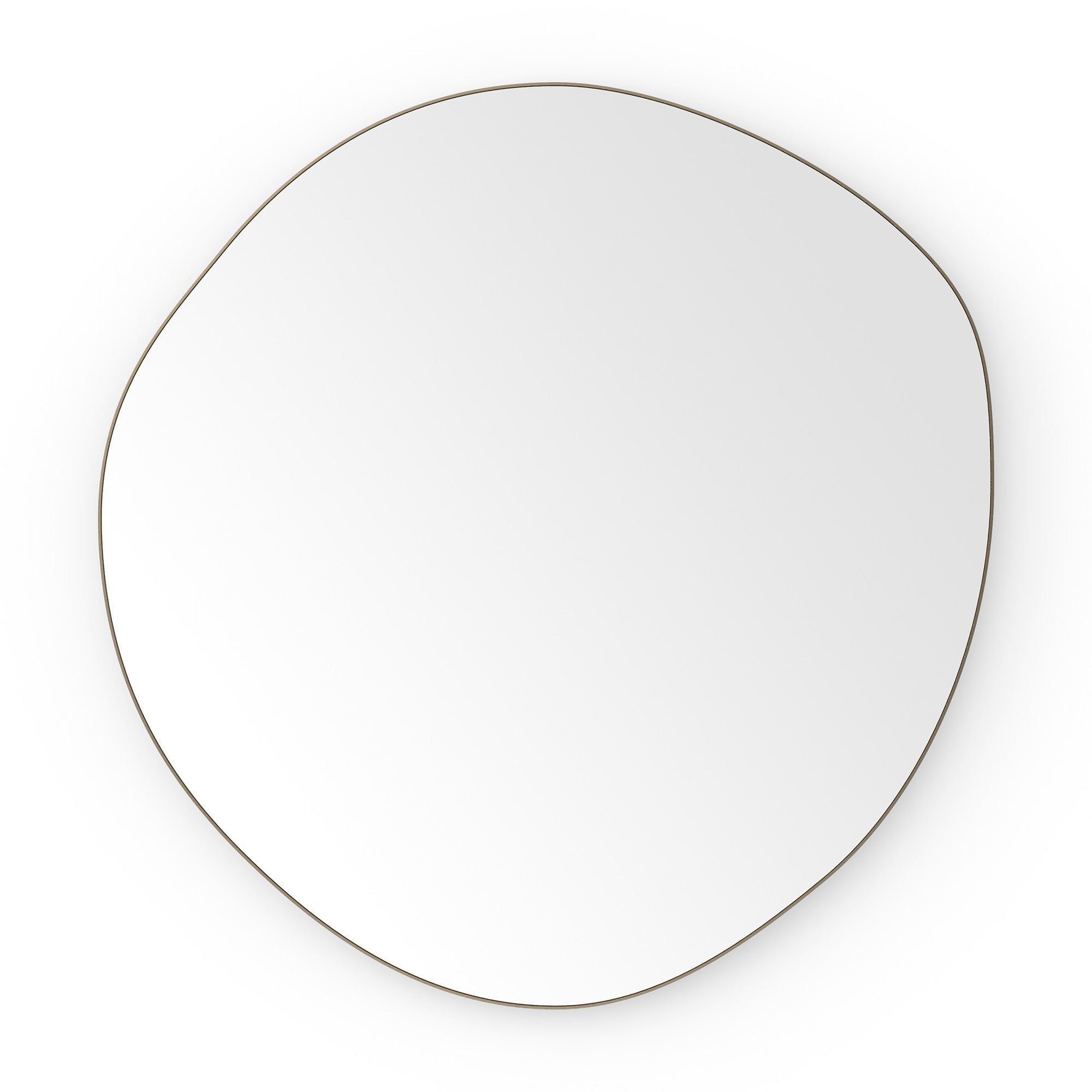 shore organic bathroom mirror 60 brushed bronze