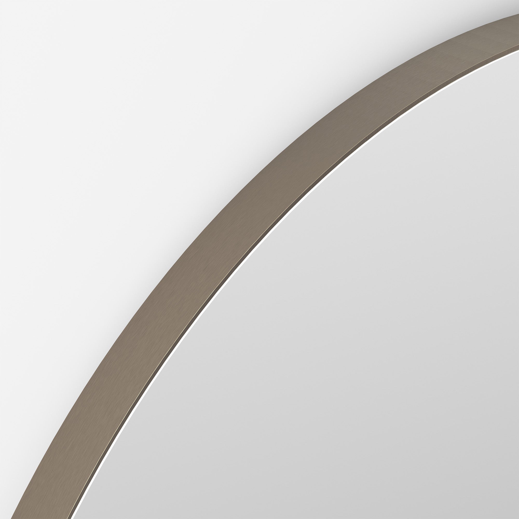shore round bathroom mirror 60 brushed bronze