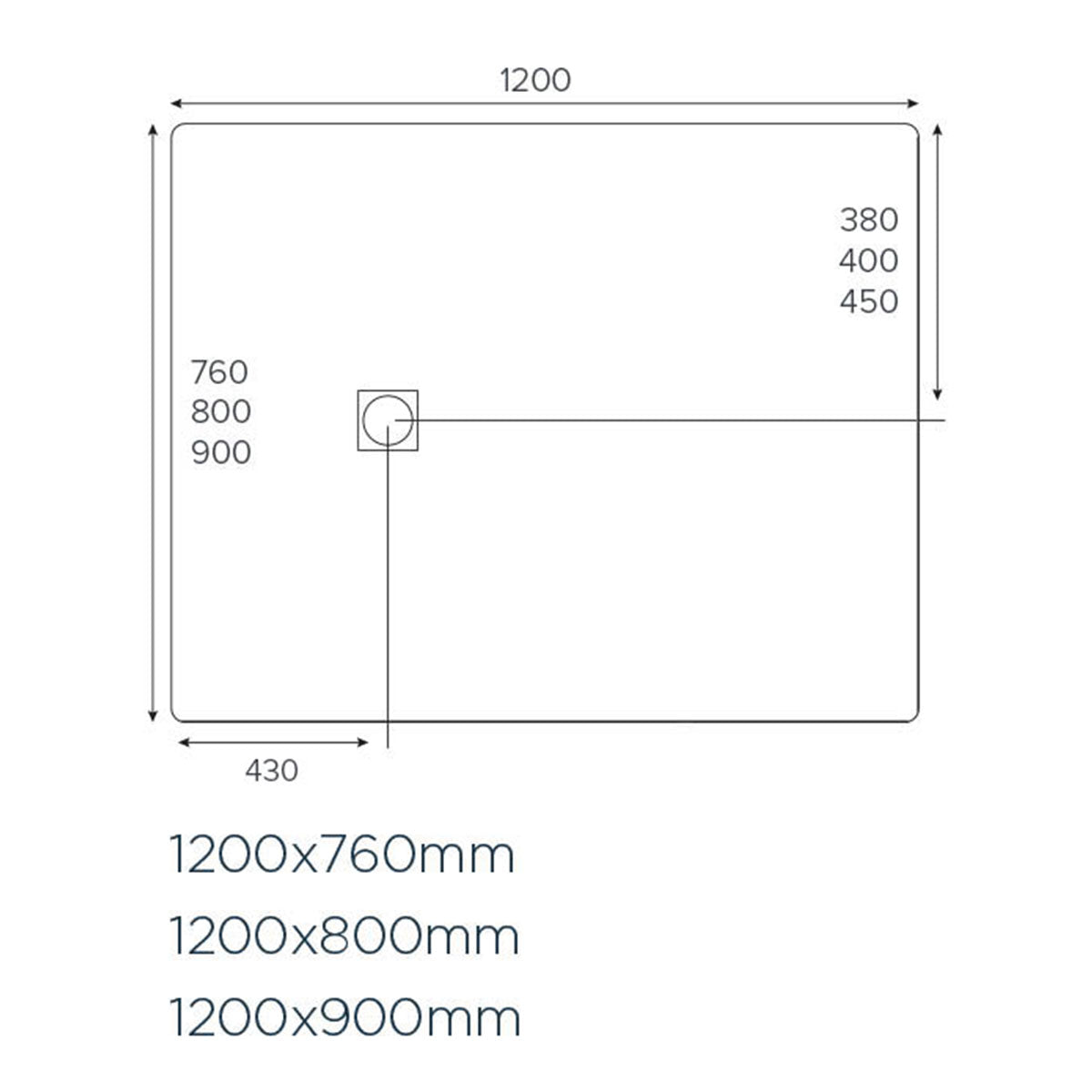 SolidSoft Flexible Soft Shower Tray - Rectangular