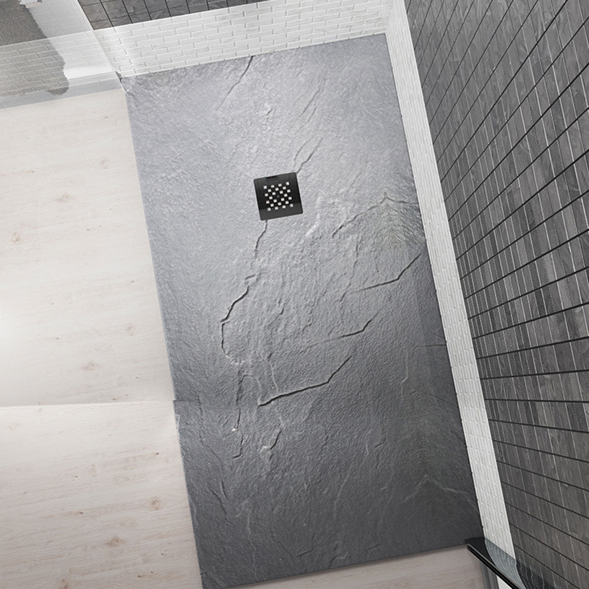 SolidSoft Flexible Soft Shower Tray - Rectangular