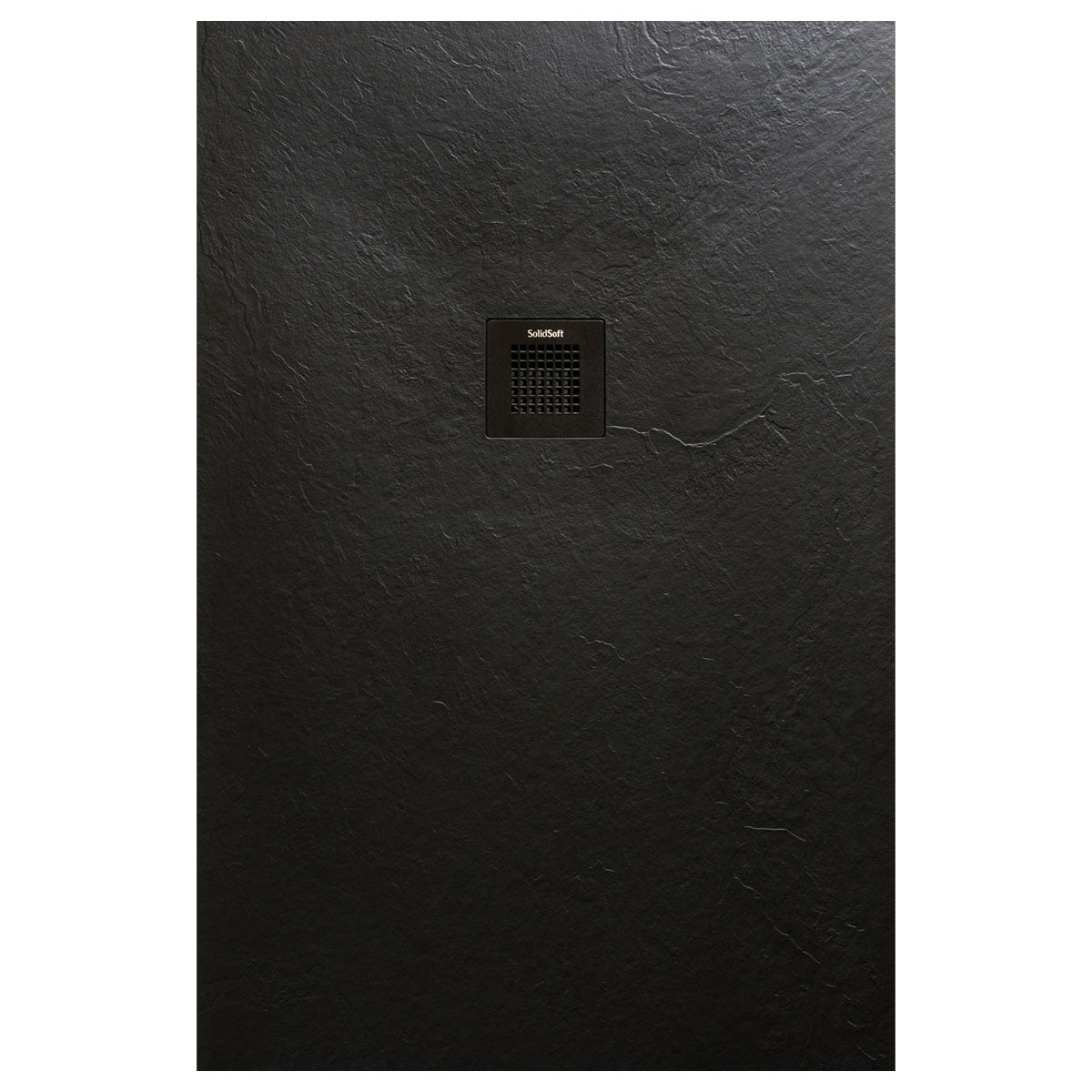 SolidSoft Flexible Soft Shower Tray Rectangular Black