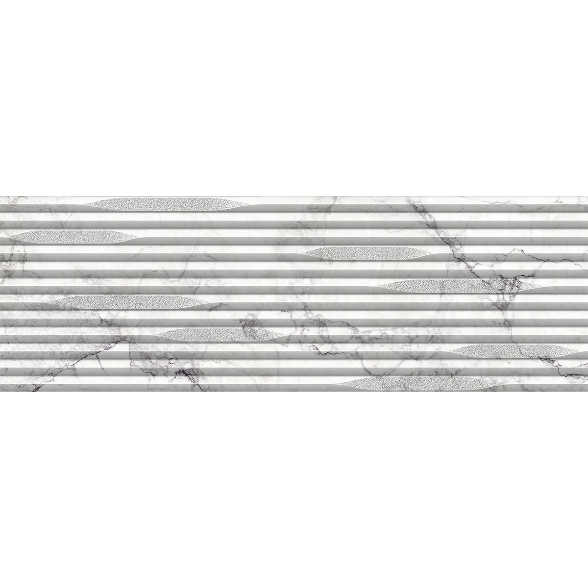 sublime iceberg marble effect decor ceramic tile 33x100cm