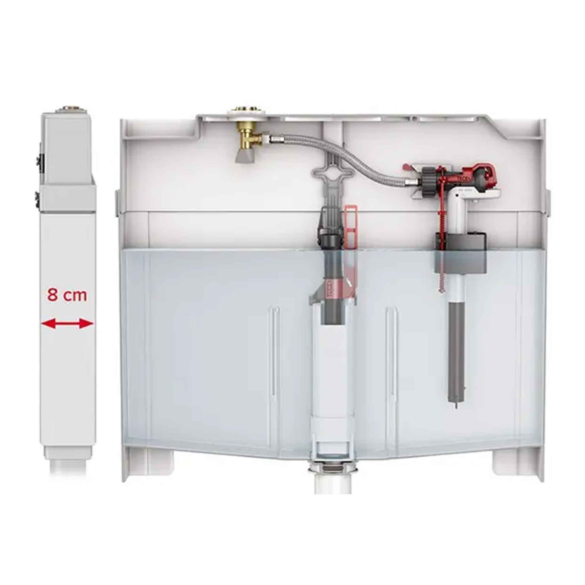 tece octa ii slim concealed cistern 80mm