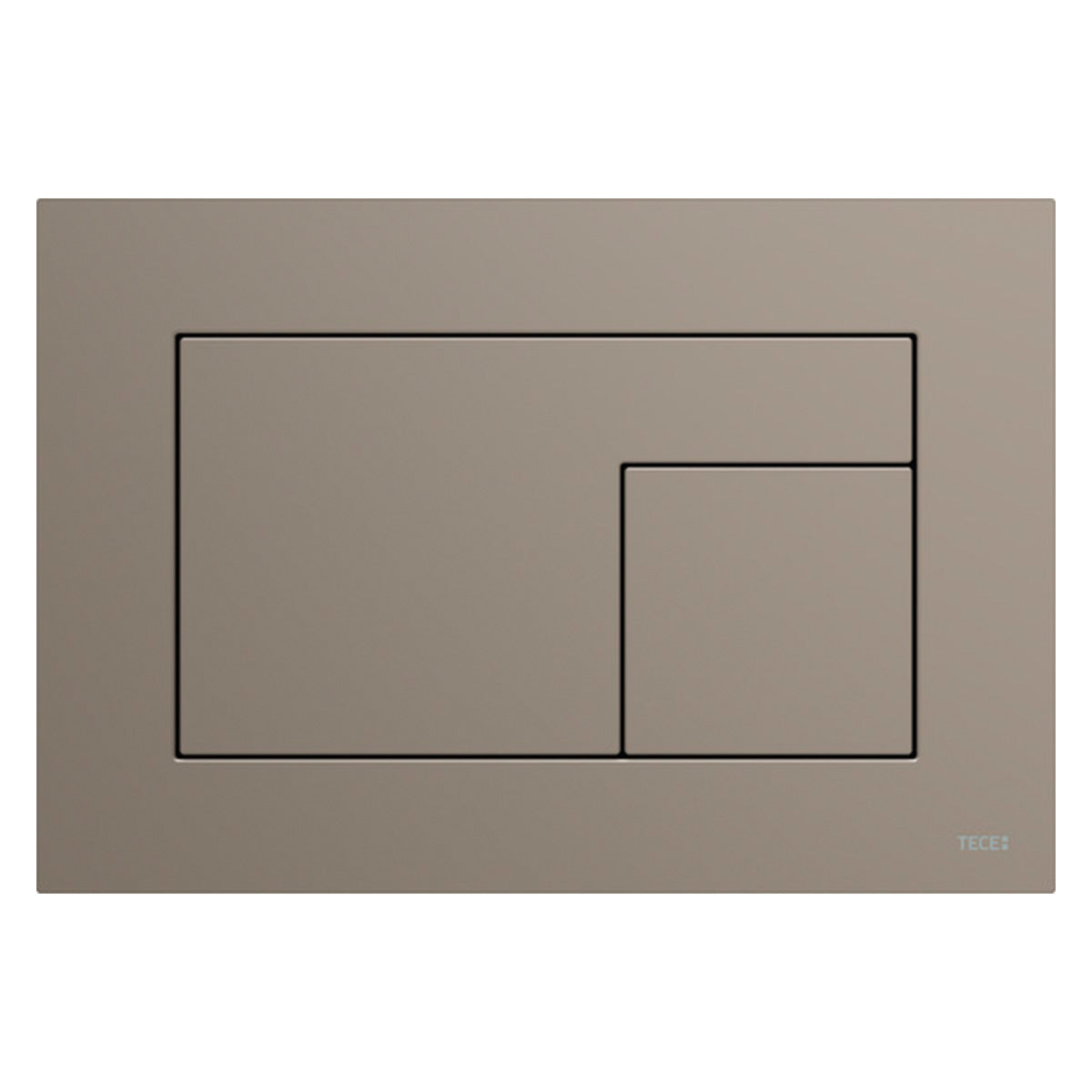 tece velvet dual flush plate beige brown