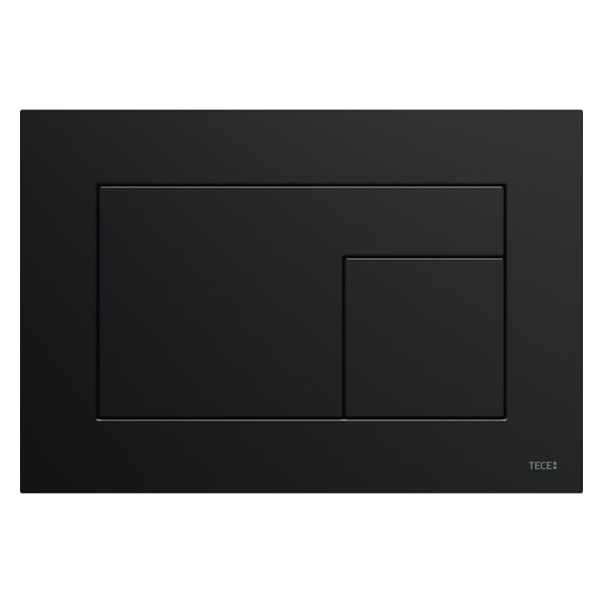 tece velvet dual flush plate matt black