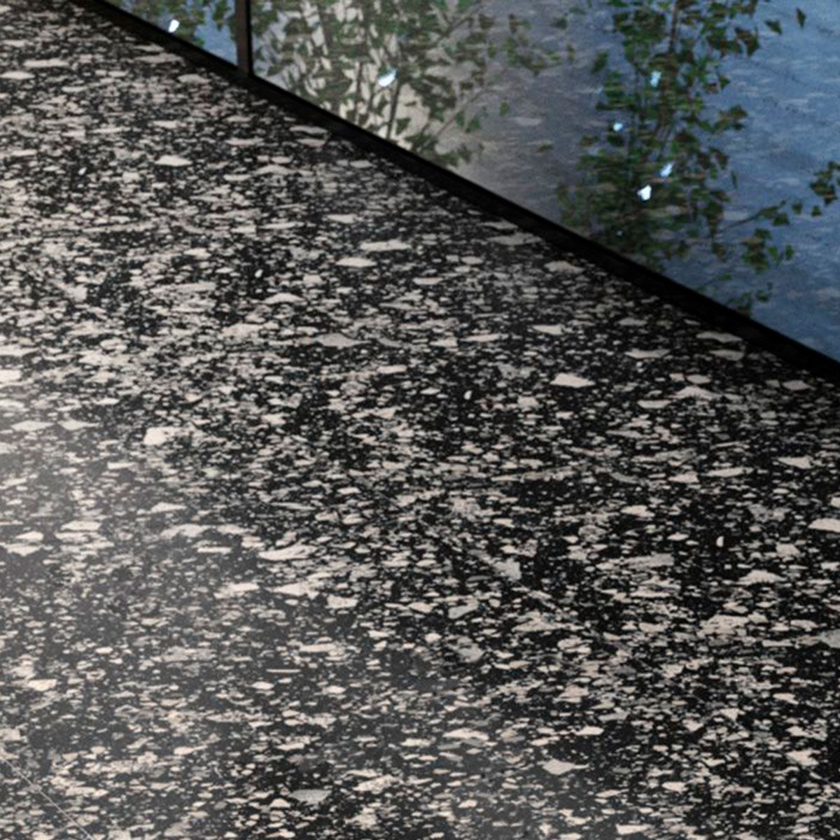Terrazzo Lusso Graphite Porcelain Tile Matt 60 x 60cm