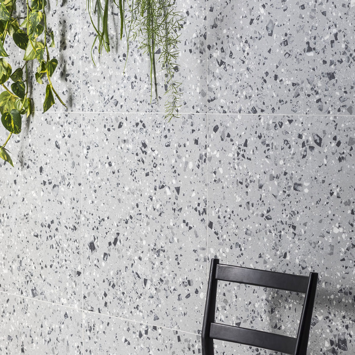 Terrazzo Lusso Grey Porcelain Tile Matt 60 x 60cm
