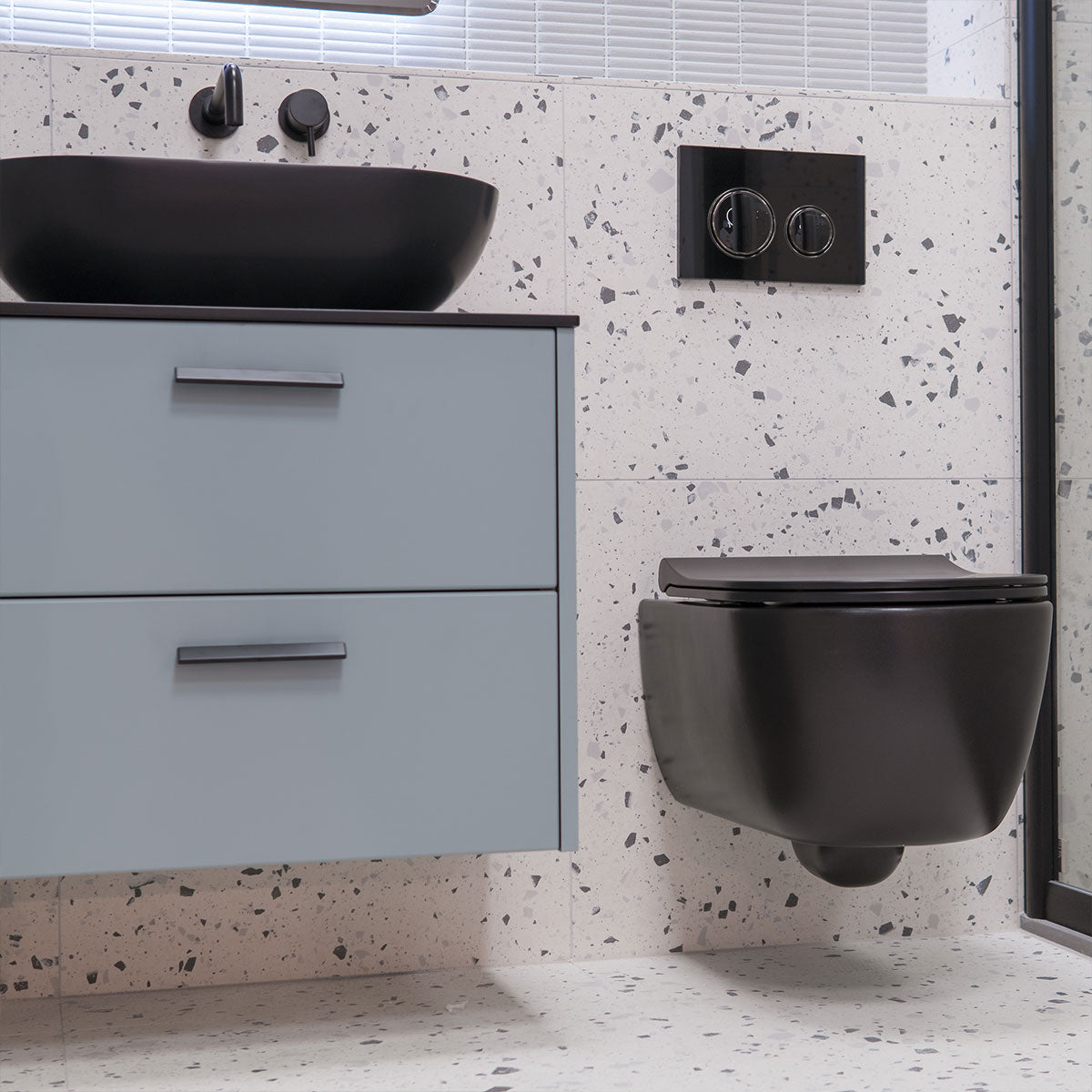 Terrazzo Lusso White Full-Bodied Porcelain Tile Matt 60x60cm