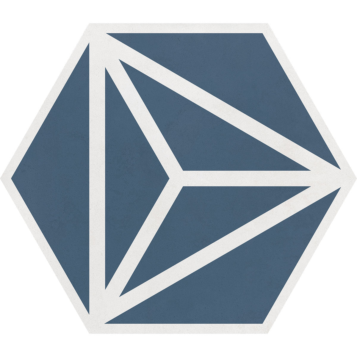 Varadero Azure Hexagonal Porcelain Tile Matt 20x23cm