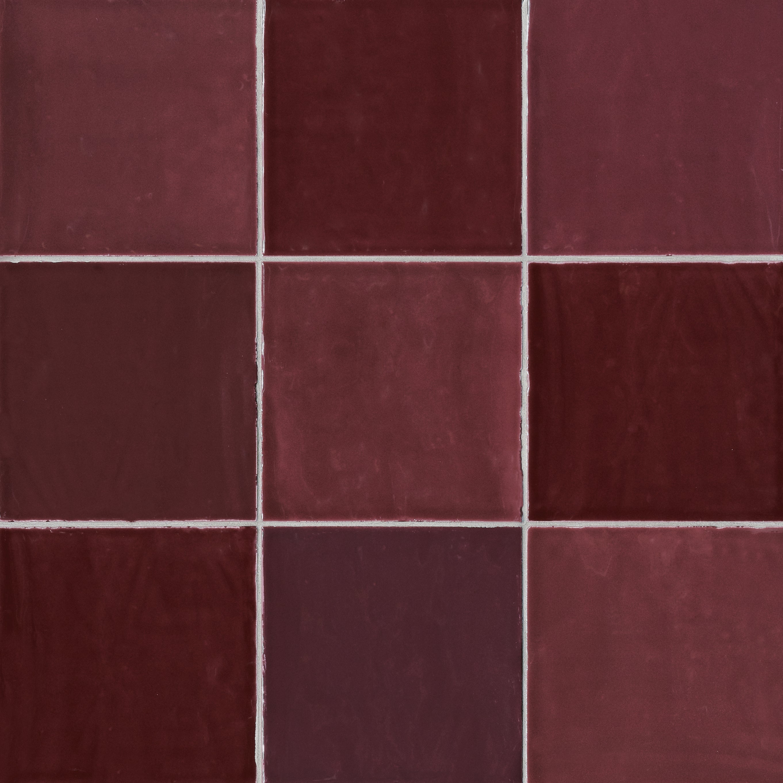 ColorART Burgundy Wall Tile 12.5x12.5cm Gloss Deluxe Bathrooms