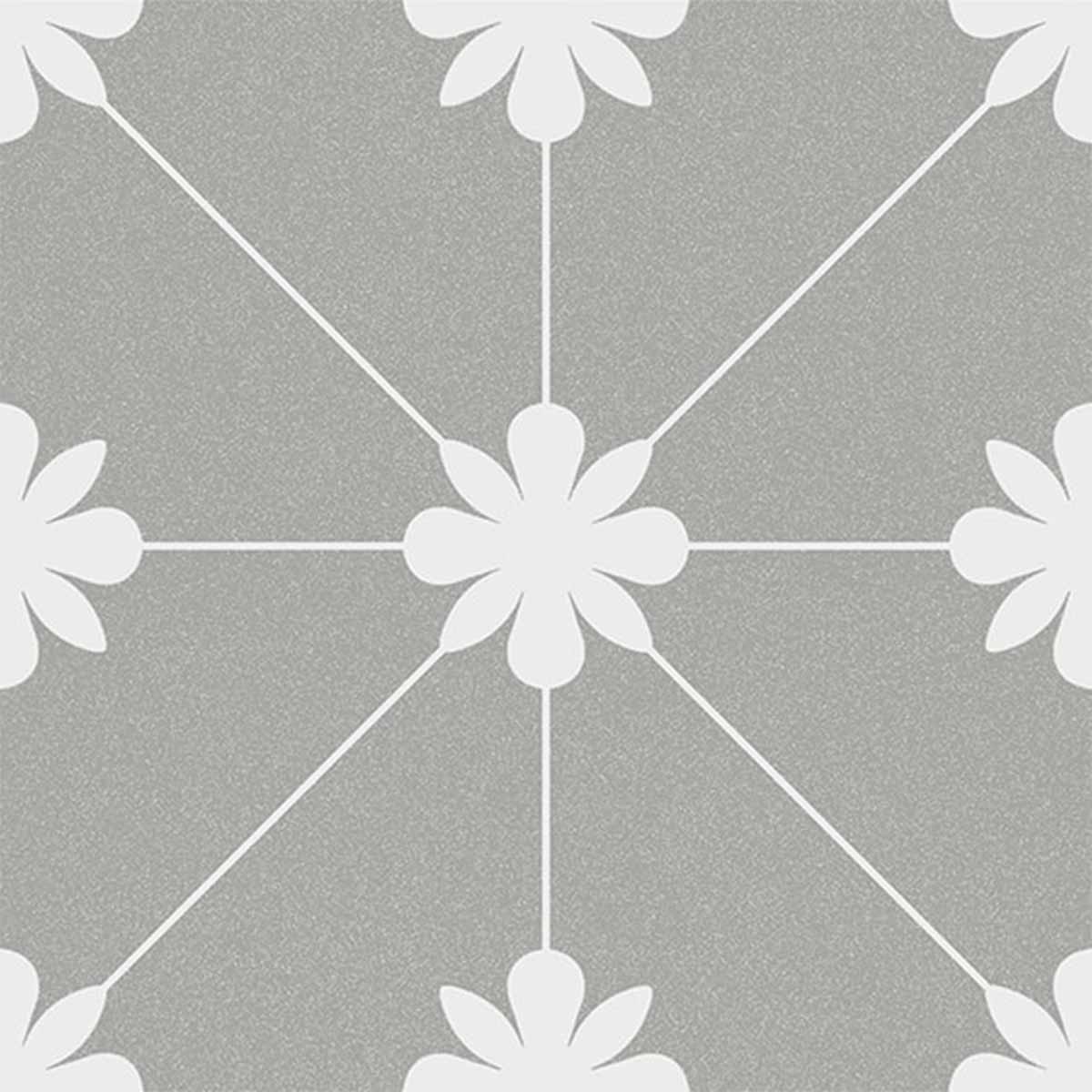vives bali tuban gris pattern porcelain tile matt 20x20cm