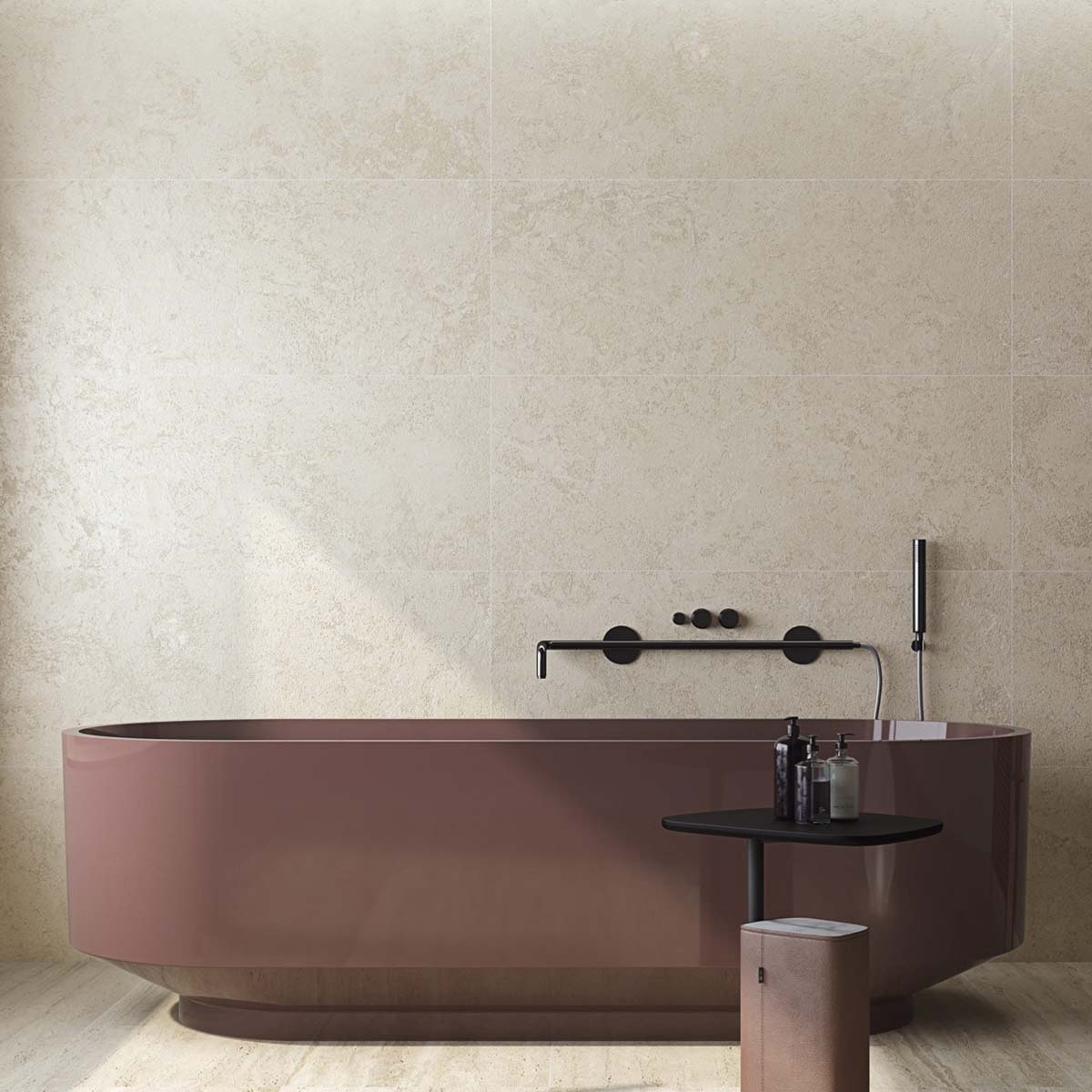vives belgravia natural stone effect ceramic wall tile 45x100cm matt