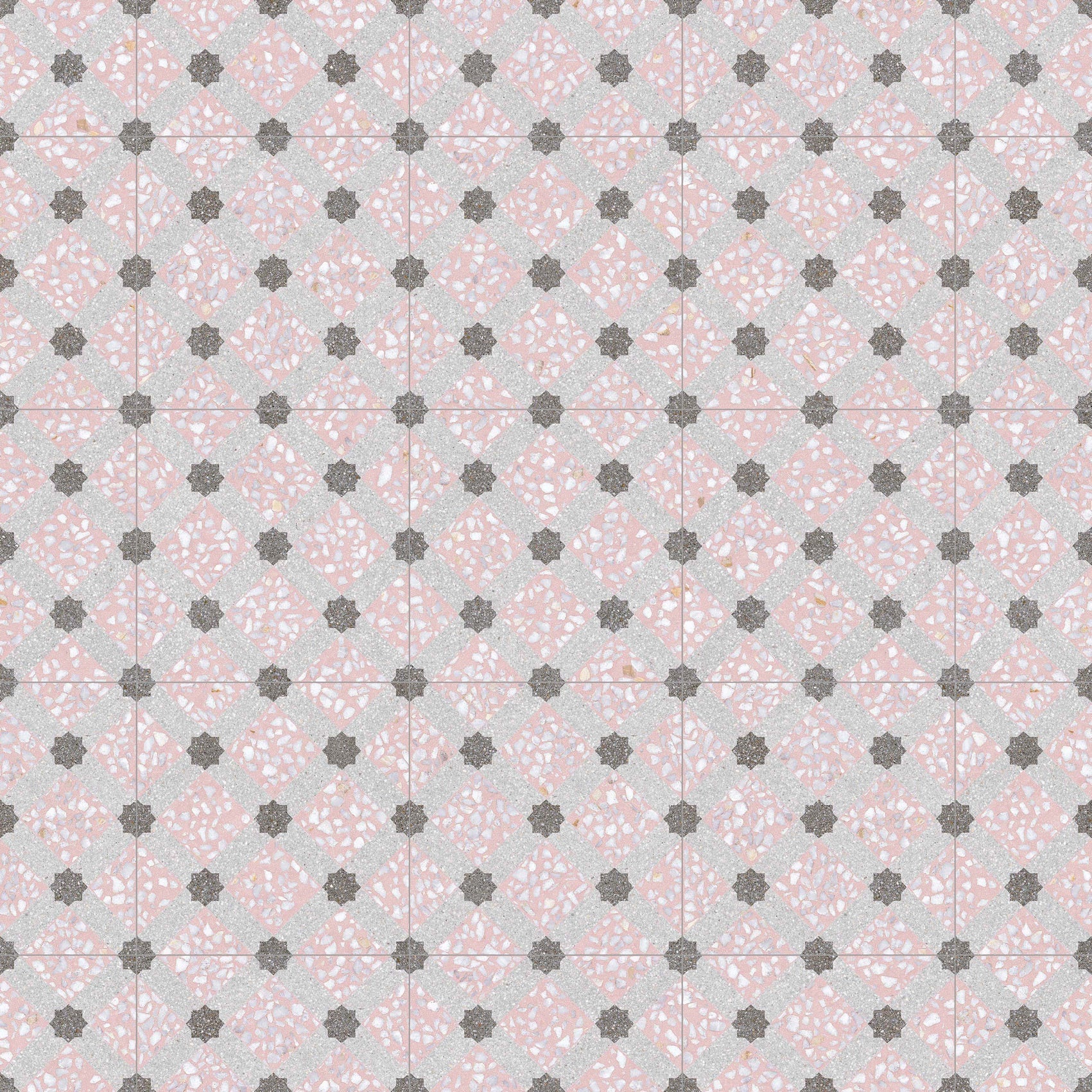 Vives Farnese Mancini Rosa Porcelain Tile Terrazzo Effect 30 x 30cm