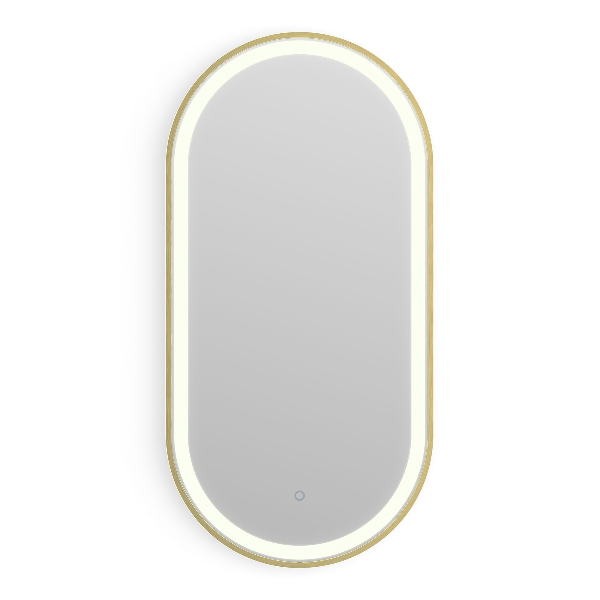 voyage light capsule bathrooms mirror 40 brushed brass