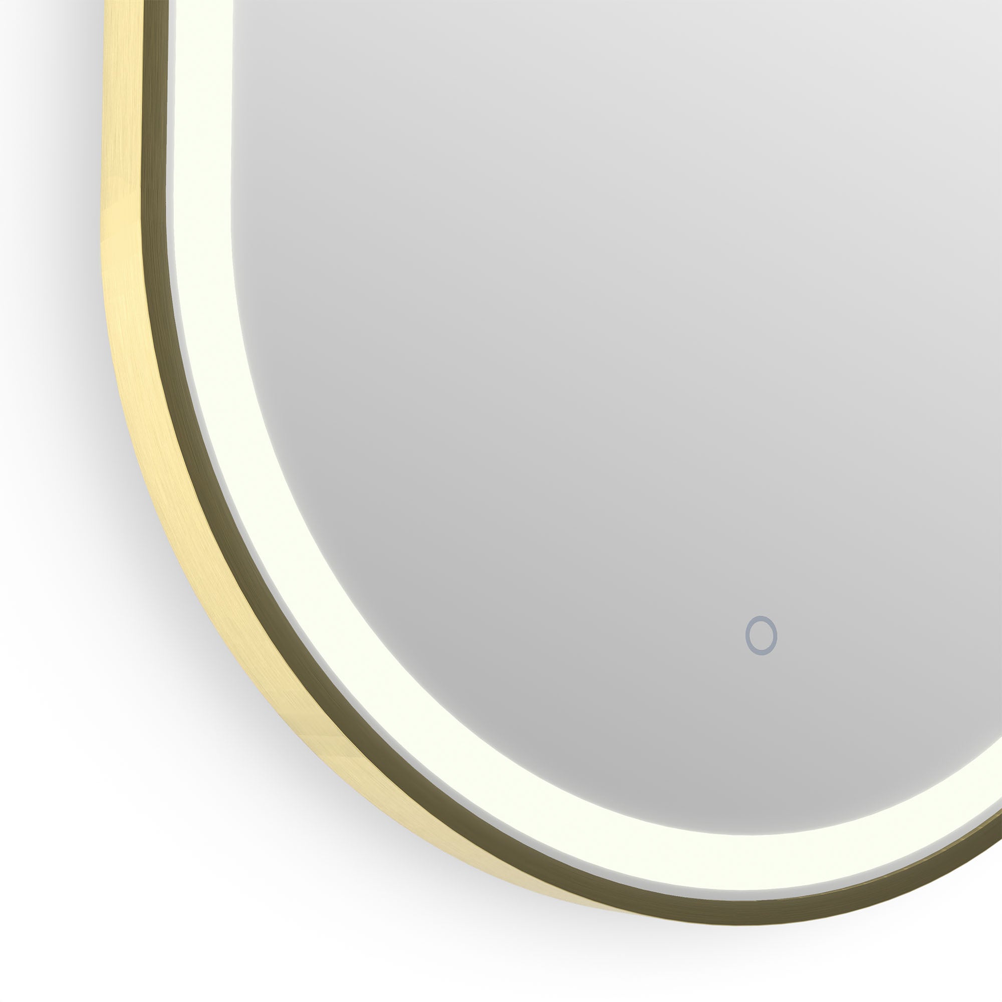 voyage light capsule bathrooms mirror 50 brushed brass