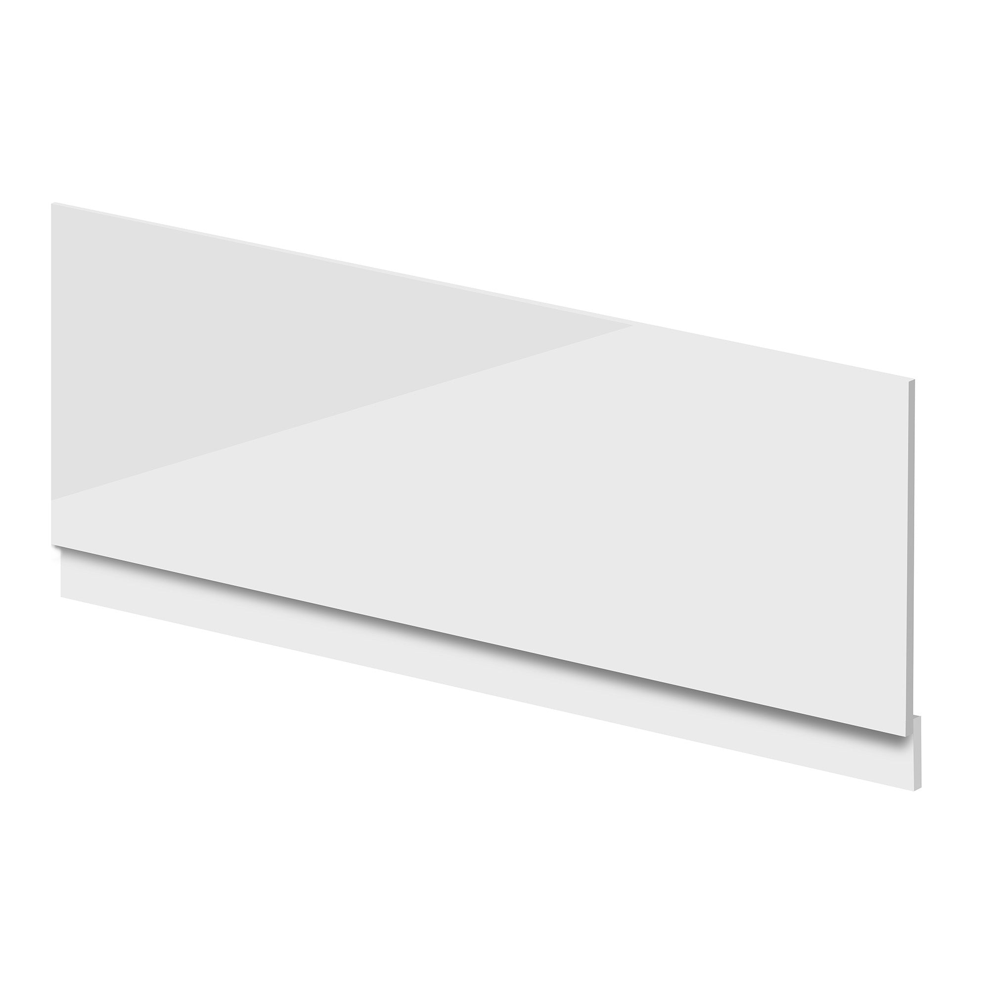 waterproof pvc front bath panel 1800x580mm white
