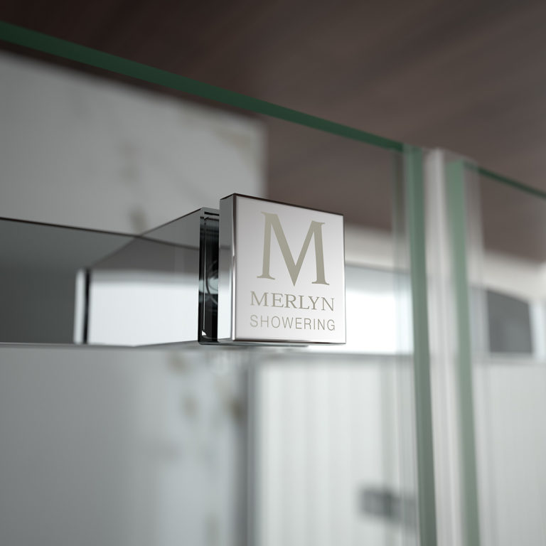 Merlyn 8 Series Frameless Hinge & Inline In Recess Shower Door