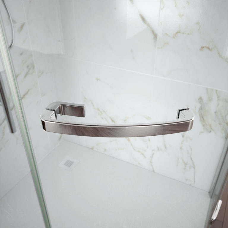 Merlyn 8 Series Frameless Offset Quadrant Single Shower Door