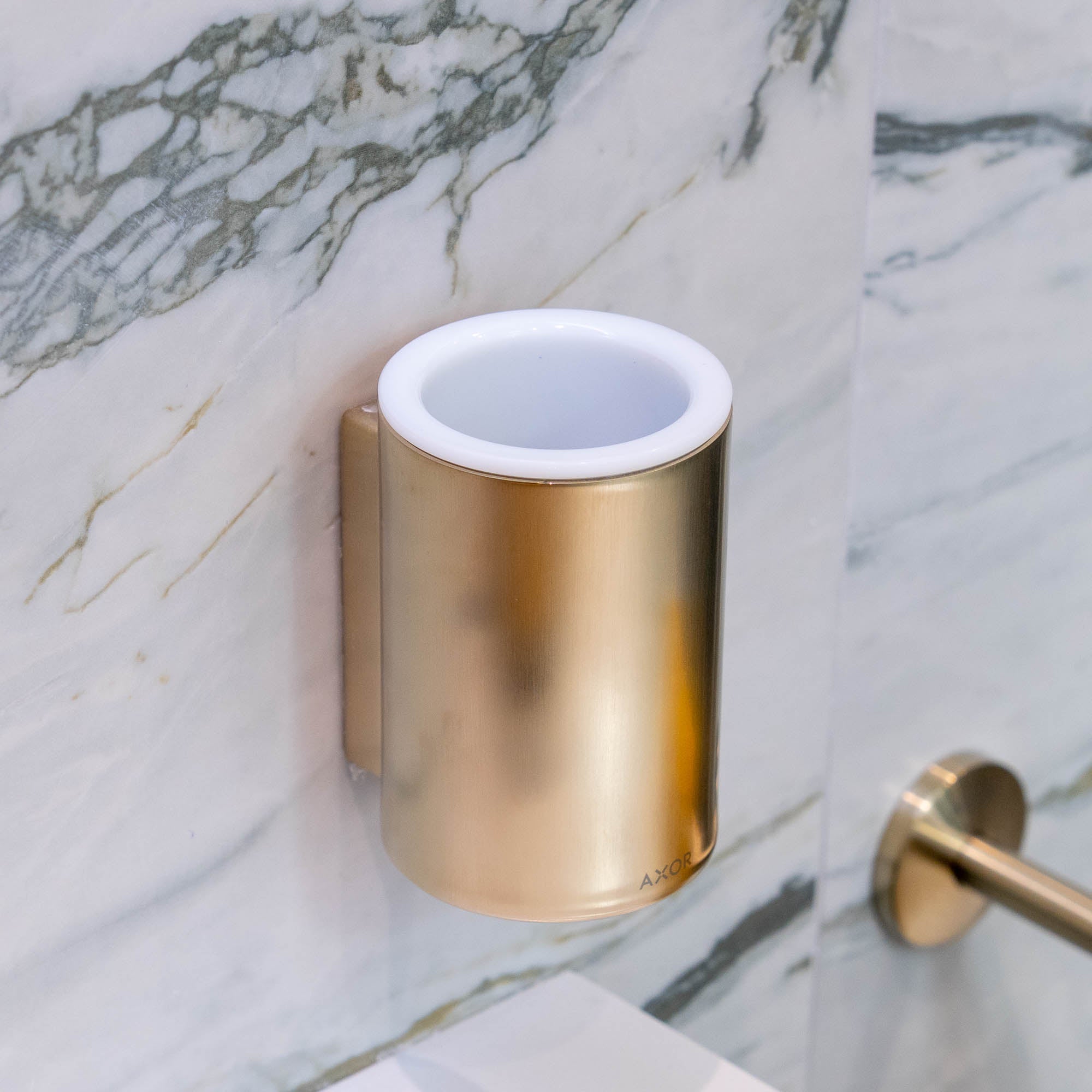 Axor Universal Circular Tumbler Holder Brushed Bronze