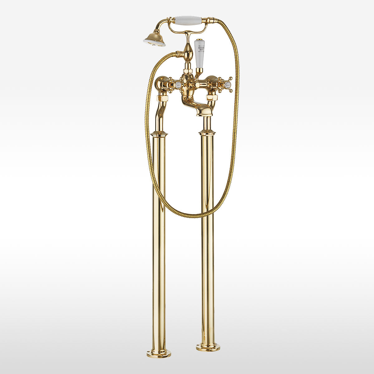 Crosswater Belgravia Crosshead Bath Shower Mixer With Handheld Kit