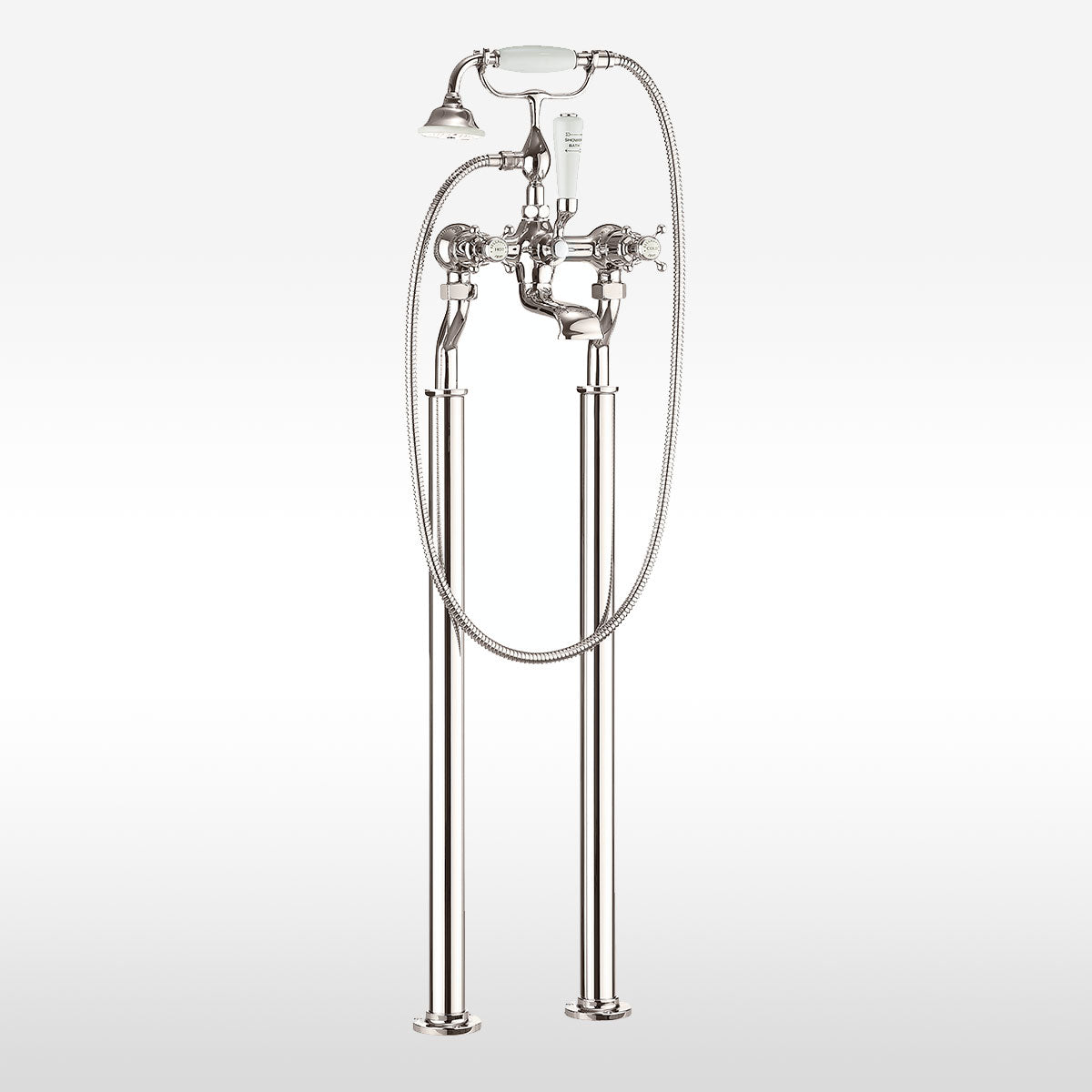 Crosswater Belgravia Crosshead Bath Shower Mixer With Handheld Kit