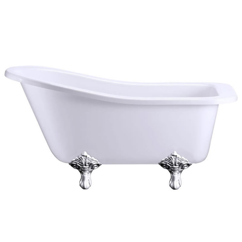 Burlington Buckingham Slipper Bath With Standard Feet 1500mm Acrylic Deluxe Bathrooms UK