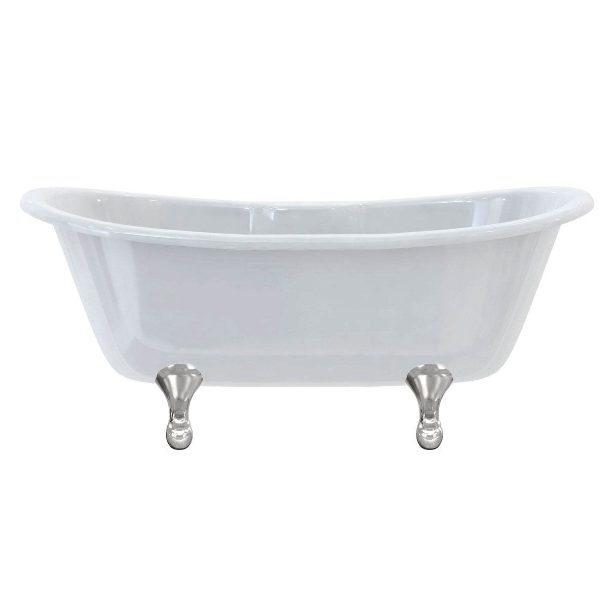 Burlington Bateau Doubled Ended Freestanding Bath Standard Classical Chrome Deluxe Bathrooms UK
