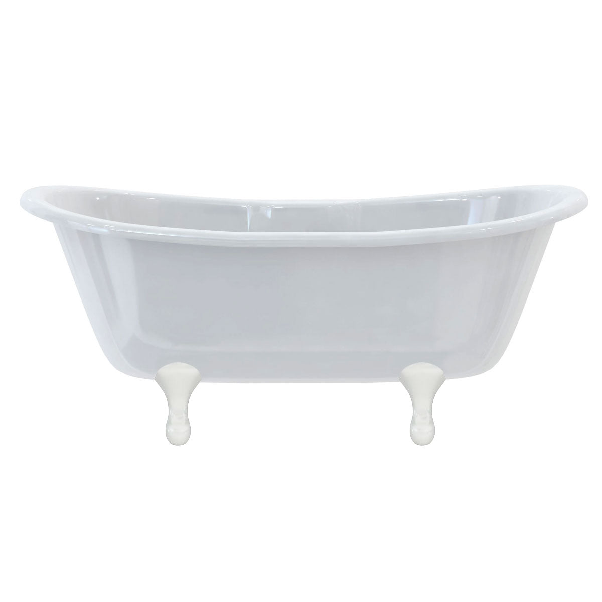Burlington Bateau Doubled Ended Freestanding Bath Standard Classical White Deluxe Bathrooms UK
