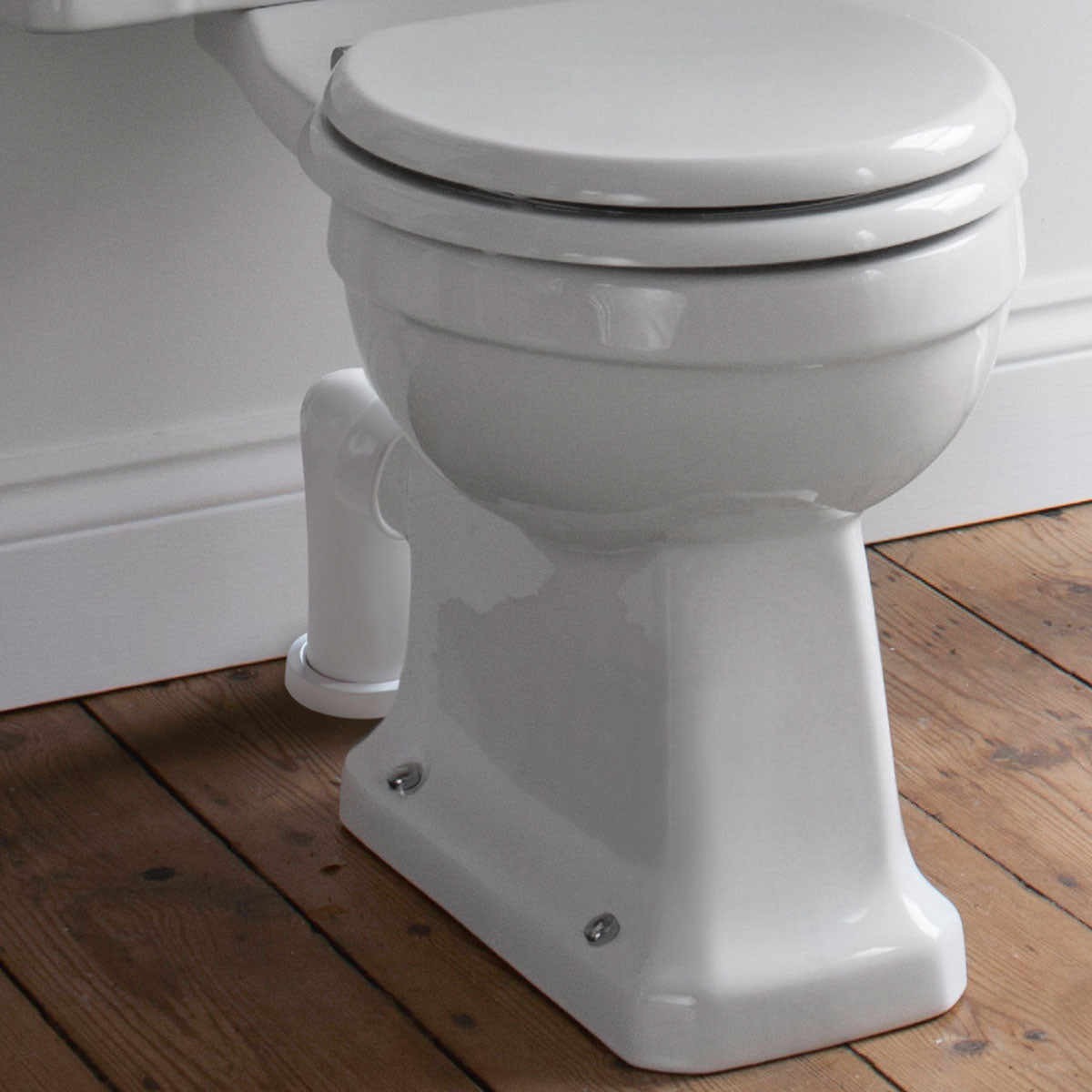 Burlington Ceramic Curved Pan Connector Feature Deluxe Bathrooms UK