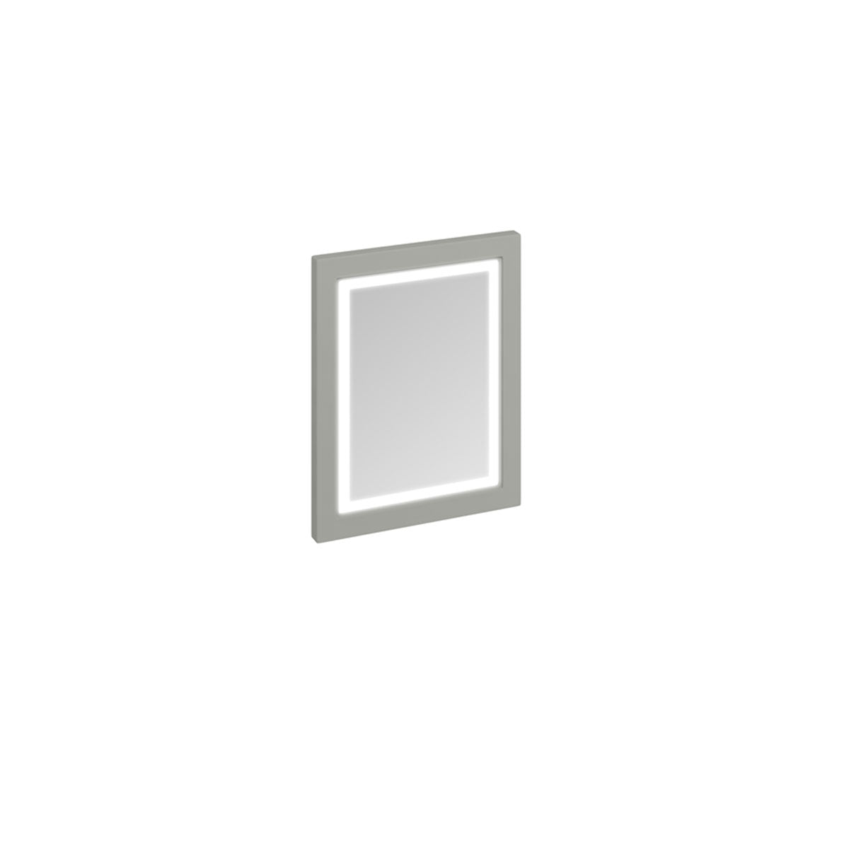 Burlington Framed LED Mirror 600 Dark Olive Deluxe Bathrooms UK
