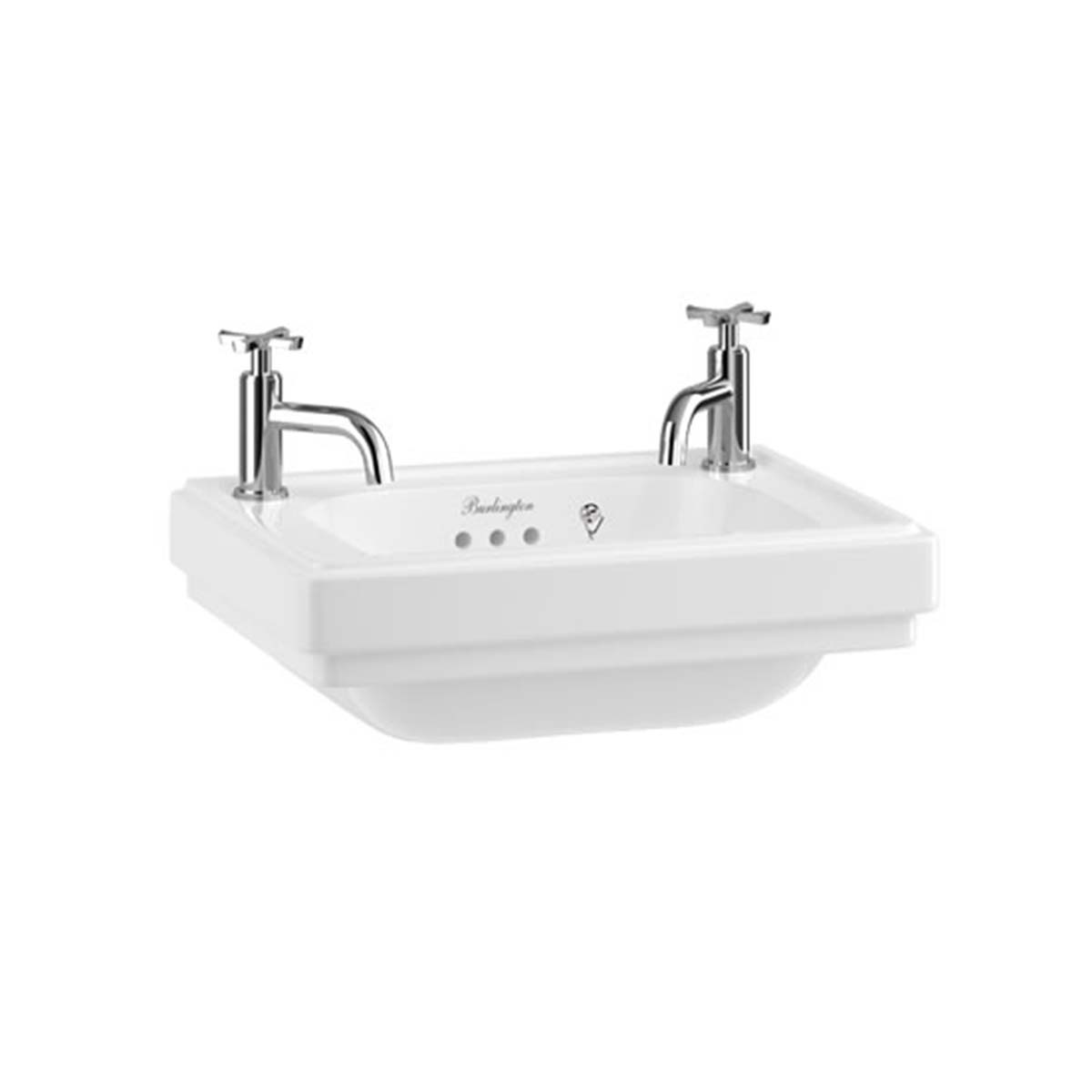Burlington Riviera 450mm Cloakroom Basin White Deluxe Bathrooms UK