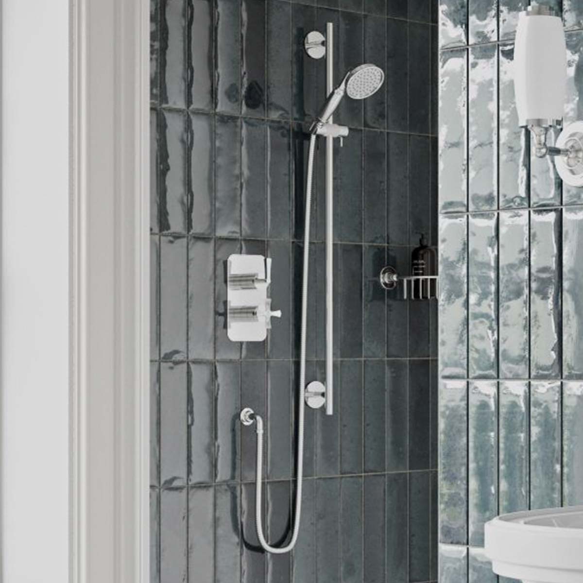 Burlington Riviera Chrome Shower Deluxe Bathrooms UK