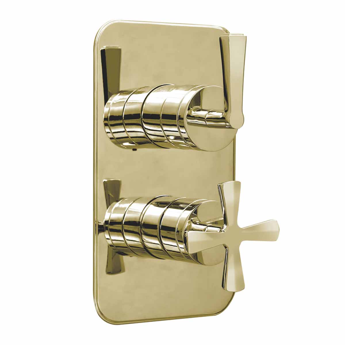 Burlington Riviera Shower Valve Gold Deluxe Bathrooms UK