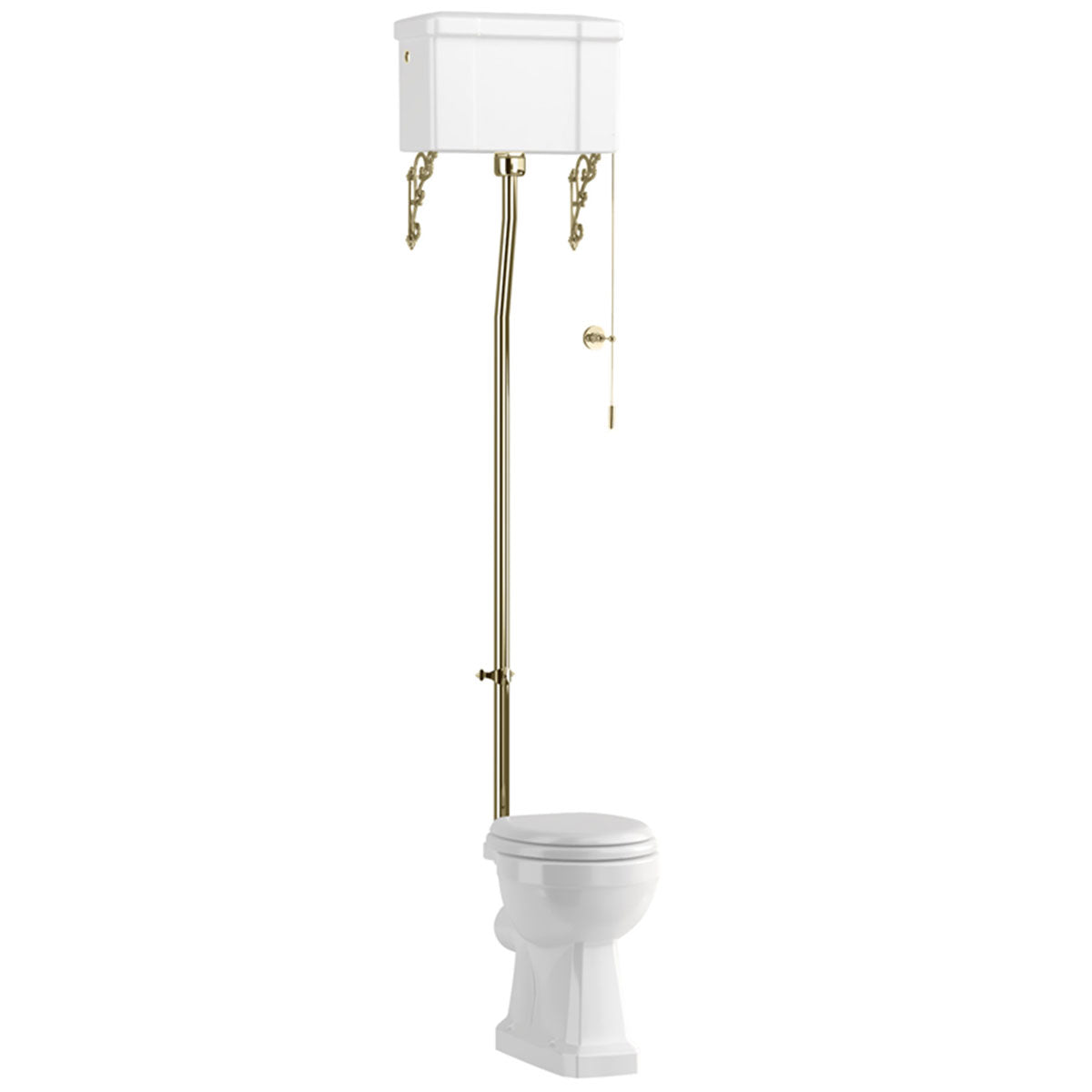 Burlington Standard High Level Traditional Toilet Deluxe Bathrooms UK
