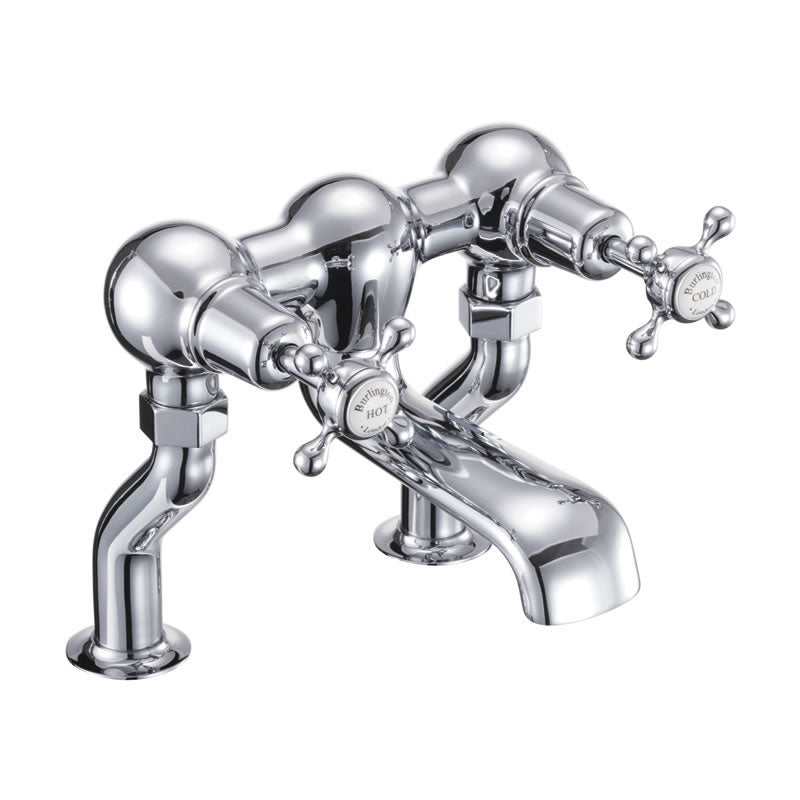 Burlington Claremont Deck Mounted Bath Filler Deluxe Bathrooms UK