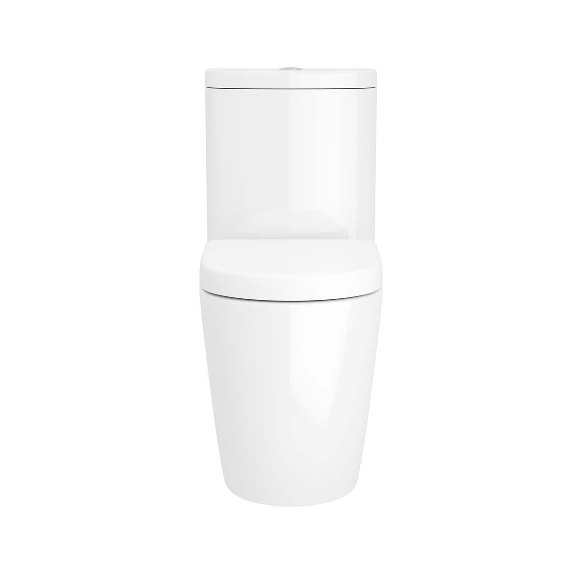 Byron Rimless Comfort Height Close Coupled Toilet With Soft Close Seat Front