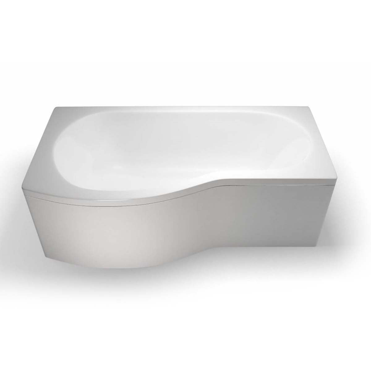 Cleargreen Eco Round Single Ended Back to Wall Shower Bath Front Panel