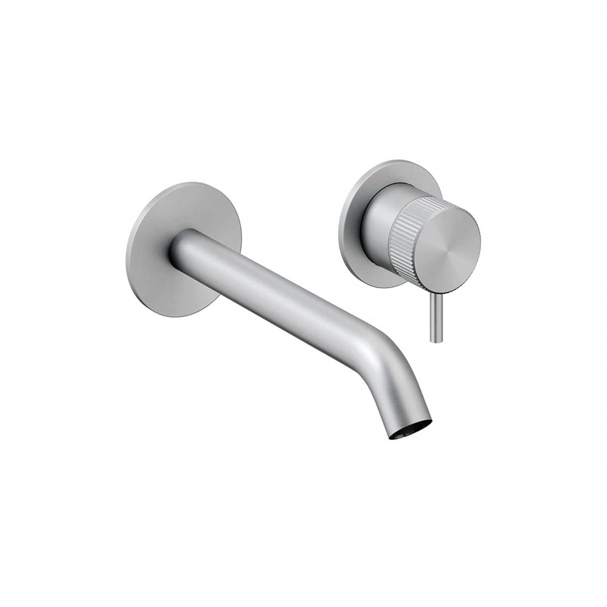 Crosswater 3ONE6 2 Hole Wall Mounted Basin Mixer Tap - 316 Stainless Steel