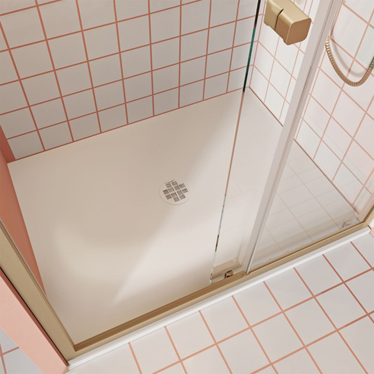 Crosswater Creo Low Profile 25mm Stone Resin Shower Tray Rectangular
