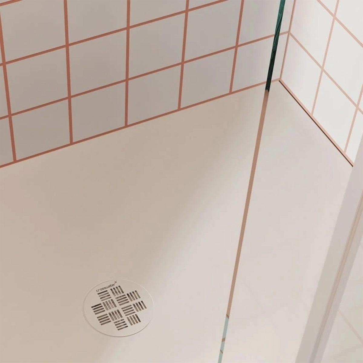 Crosswater Creo Low Profile 25mm Stone Resin Shower Tray Square