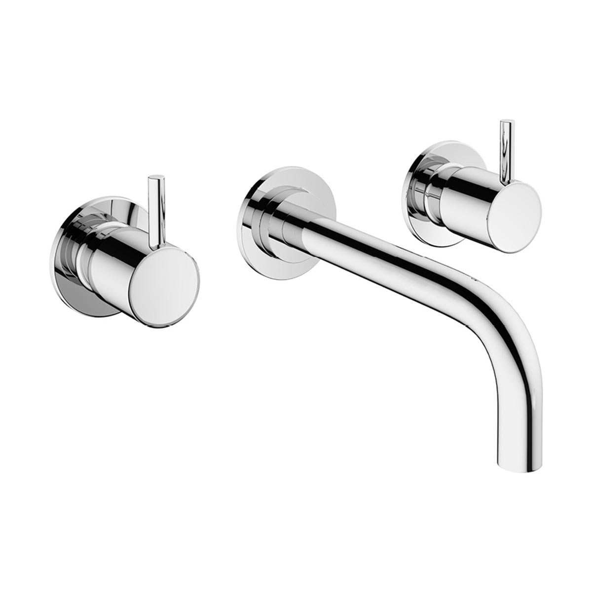 Crosswater MPRO 3 Hole Wall Mounted Basin Mixer Tap