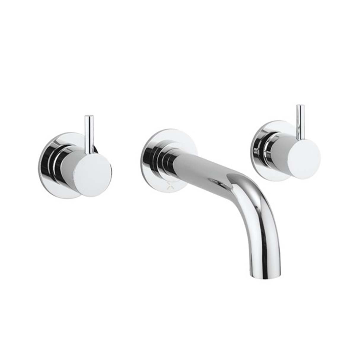 Crosswater MPRO 3 Hole Wall Mounted Bath Mixer Chrome