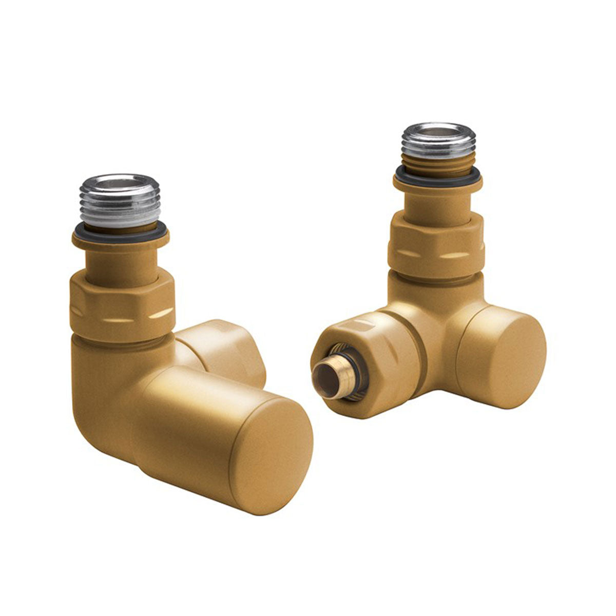 Crosswater MPRO Corner Radiator Valve Brushed Brass