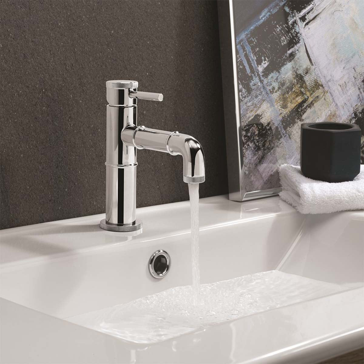 Crosswater MPRO Industrial Basin Mono Mixer Tap Chrome