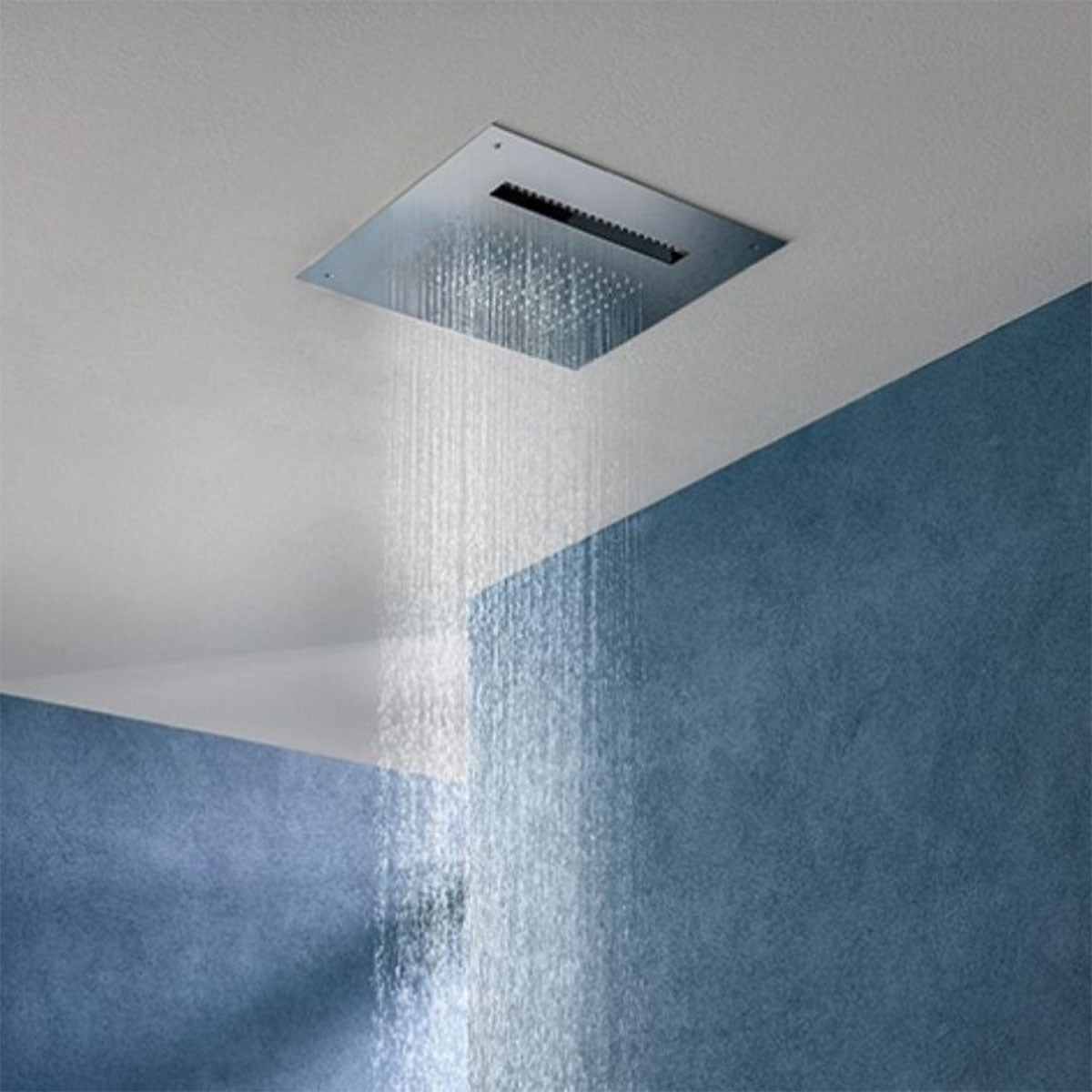 Crosswater Revive Wire Recessed Shower Head Chrome Rainfall Spray