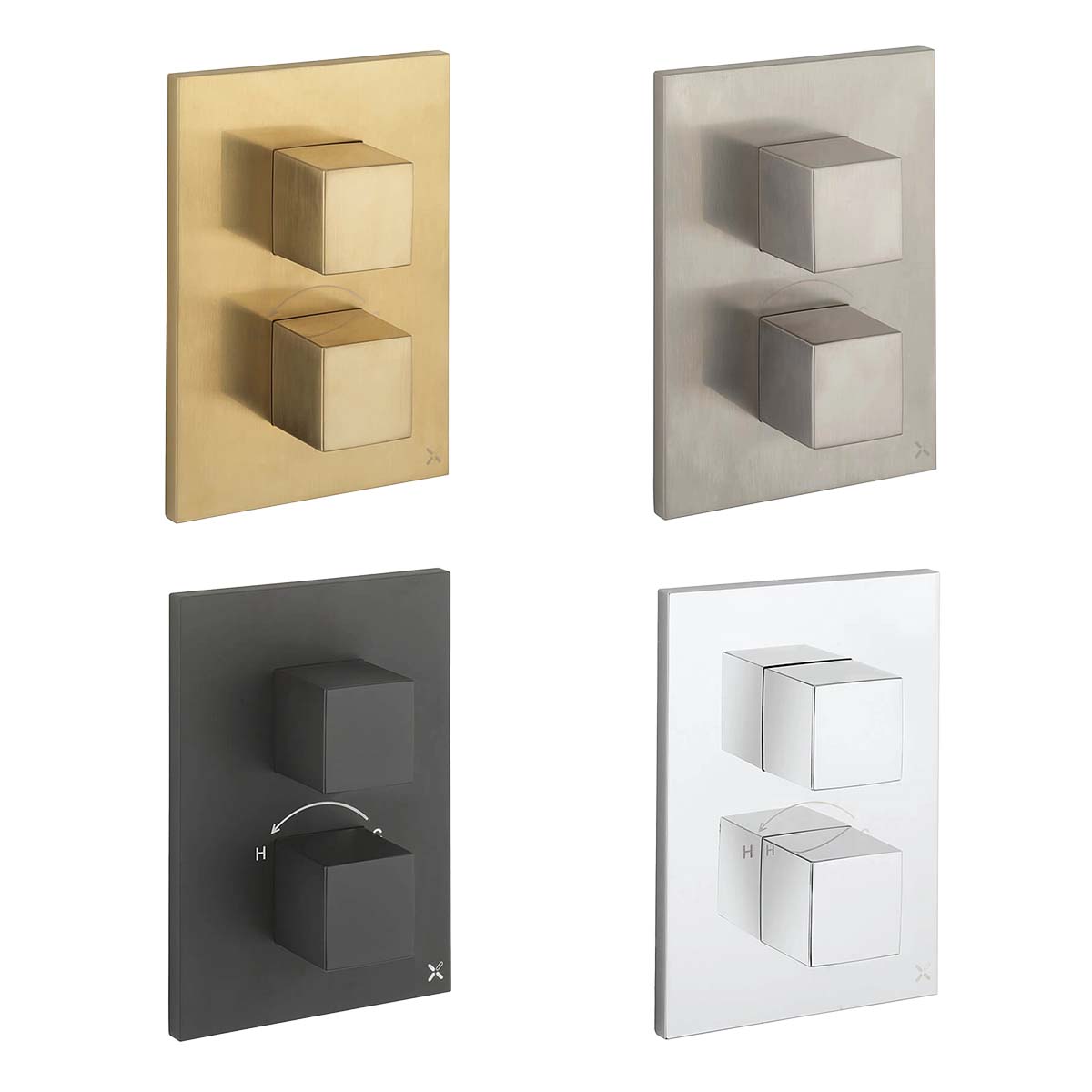 Crosswater Verge Crossbox 2 Outlet Shower Valve All Finishes